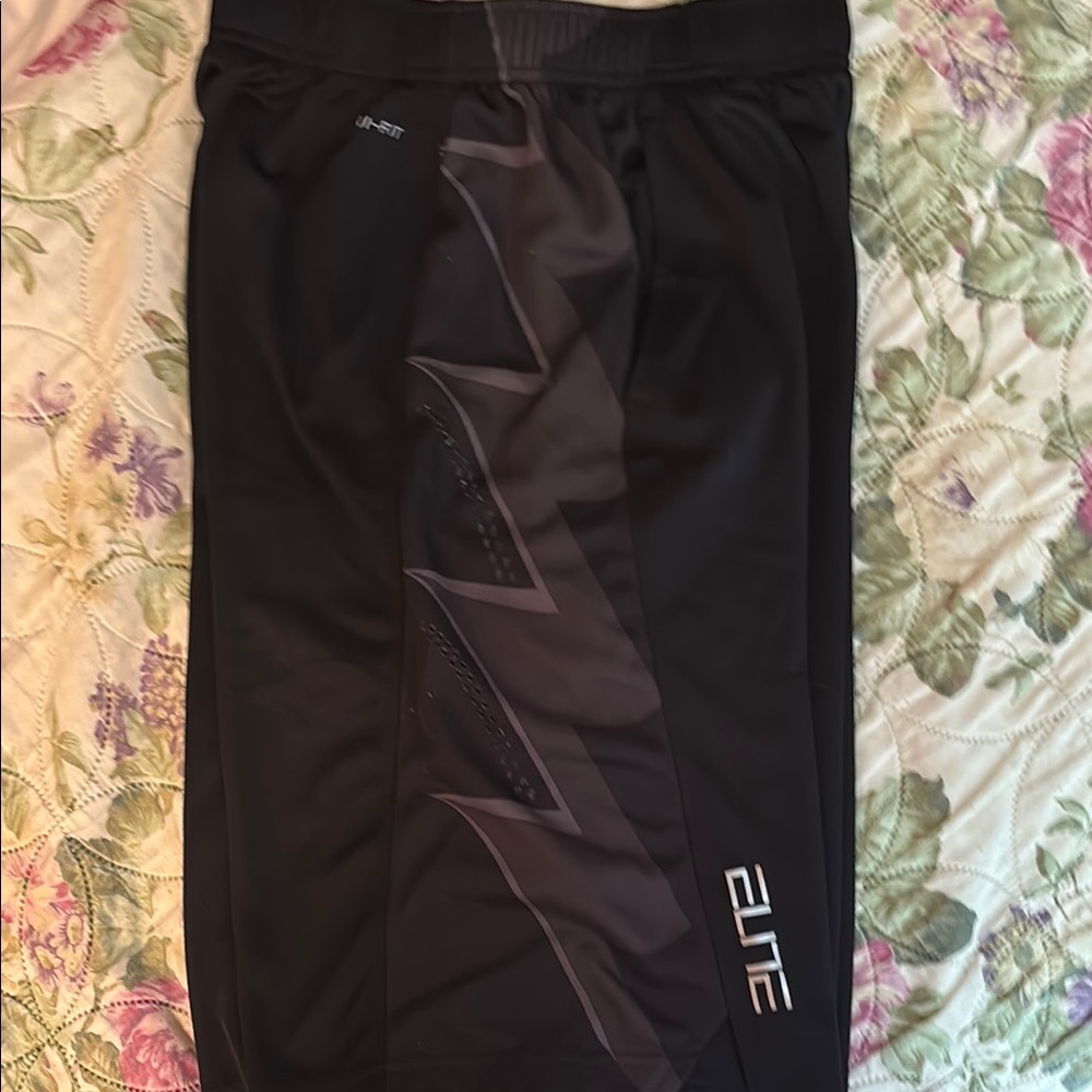 Nike Black and Gray Kids Shorts